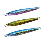 Goture 3pcs Lead Vertical Jigging Lure Fast Fall Fishing Jigs Saltwater Speed Artificial Bait Ocean Boat Fishing Lure 3D Eyes 100g/160g/200g