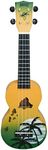 Mahalo Ukuleles Mahalo Designer Series Ukulele, Right Handed, Green Burst, Soprano (MD1HA gnb)