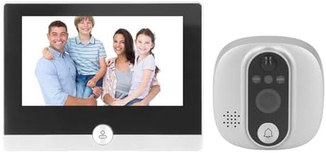 Peephole Camera WiFi, 1080P 4.3 Inch HD 2-Way Front Door Viewing Hole Cameras, Digital WiFi Viewer, Visual Intercom, Doorbell, PIR Motion Detection