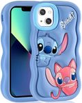 Koecya for iPhone 13 Case 6.1" Cute Cartoon 3D Character Funny Girly Cases for Girls Boys Women Teens Kawaii Unique Fun Cool Silicone Soft Aesthetic Cover for Apple i Phone 13, Stit