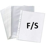 LRS Heavy Duty Clear Sheet Protector FS (Legal) Size, Transparent Folder Leafs, Document Leafs with 200 microns Thickness for Certificates (200 Micron - 250 Pack)