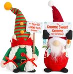 2 Pcs Christmas Gnomes Set with Gift Bag – Soft Gnomes Plush Gnomes Decorations for Home, Gnome Decor Children Gift, Christmas Doll Home Decor, Office, Party, Hotel Mall Window Decoration