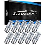 GIVEDOUA 1157 LED Car Bulb , BAY15D 7528 2057 2357 LED Replacement Light Bulbs for 12V RV Car Camper Trailer Brake Lights, Super Bright 5050 18-SMD Pack of 10pcs Red