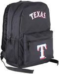 Concept One MLB Texas Rangers Sprint Backpack, 18-Inch, Black/Black