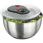 Emsa 513441 Turboline salad spinner, 4.5 litres, stainless steel