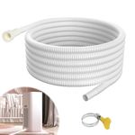 UNIFAMILY 13Ft Dehumidifier Drain Hose, Universal Cuttable Rubber Adapter Dehumidifier Hose, Flexible Drain Hose for Dehumidifiers indoor, Dehumidifier Hose Replacement (13 ft Dehumidifier Drain Hose)