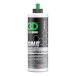 3D One Car Scratch & Swirl Remover Hybrid Rubbing Compound & Polish Buffing Compound for True Paint Correction 16oz Made in USA