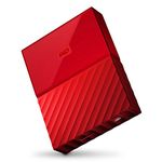 WD My Passport 1 TB Portable Hard Drive and Auto Backup Software for PC, Xbox One and PlayStation 4 - Red