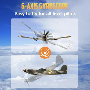 HAWK'S WORK 3-Channel RC Spitfire Airplane – Remote Control Model