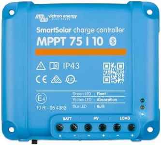 Victron Energy SmartSolar MPPT Solar Charge Controller (Bluetooth) - Charge Controllers for Solar Panels - 75V, 10 amp, 12/24-Volt