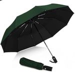 G4Free utomatic Open Golf Umbrella Vented Windproof Waterproof Stick Umbrellas(Sky Blue) (green)