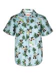 Disney Mickey Mouse Toddler Boys Hawaiian Shirt Button Down Short Sleeve Aloha 3T