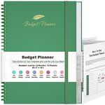 Budget Planner, Budget Book with Expense Tracker, Financial Planner with 12 Pockets, Undated Monthly Bill Organizer Notebook to Take Control of Your Finances, Bill Book for Beginner 7" x 10"(Green)