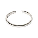 Loving My Bump 925 Sterling Solid Silver Adjustable Mixed Design Open Toe Ring Rings Finger Ring Women Gift (Plain Band Toe Ring)