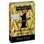 Waddingtons Number 1 Gold Playing Cards Game, Sleek Gold Foil Design Deck of Cards, Ideal for Snap, Poker and a Ideal Travel Companion, Gift and Toy for Ages 6 Plus