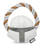 Star Wars for Pets The Mandalorian Rope Ring with Plush Head Dog Toy | The Mandalorian Chew Toy for Dogs | Dog Toys, Dog Tug Toys, Tug of War Dog Chew Toys | Gifts for Fans of Star Wars