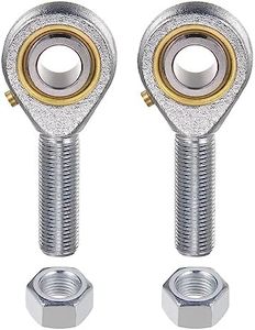 uxcell 2pcs POSB8 Male Rod End Bearing 1/2 Inch Bore and 1/2-20 Right Hand Thread, Self-Lubricating Joint Rod Ends, Includes Jam Nut