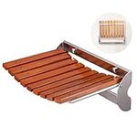 Folding Teak Shower Seat Wall Mount