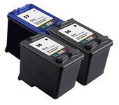 NUINKO 3 Pack Remanufactured for HP 56 HP 57 Ink Cartridge Black and Color C6656AN C6657AN for HP Deskjet PSC 1315 1210 1350 Deskjet 5550 5150 450 5650 PhotoSmart 7760 7660 Printers