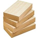 4 Pack Unfinished MDF Wooden Boards