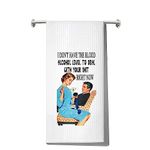 LEVLO Retro Couples Housewives Husbands Kitchen Towel Mid Century Women & Men Housewarming Gift Funny Saying Quote Dish Towel (I Don't Have Towel)