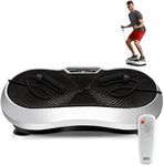 Hurtle Fitness Vibration Board, Vibrating Plate Exercise Machine, Whole Body Workout, Lymphatic Drainage Machine, Home Training Equipment, Balance Straps Included