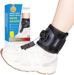 Joingood Drop Foot Brace With Knob-Adjust Dorsiflexion, AFO Foot Drop Brace for Walking with Shoes, Adjustable Foot Up Brace for Drop Foot Support,Stroke to Improve Walking Gait Fits Women & Men(L/XL)