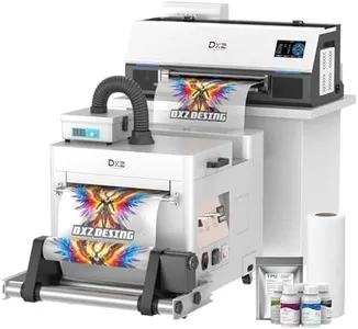 DXZ A3 DTF Printer with Shaker Oven & Air Purifier, High-Speed with XP600 Printhead, 4.5” LED Multi-Function Touch Screen, 13'' Apparel Printer T-Shirt Printing, Auto-Cleaning, 24/7 Auto-Maintenance