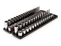 TEKTON 3/8 Inch Drive 6-Point Socket Set with Rails, 68-Piece (1/4-1 in., 6-24 mm) | SHD91220