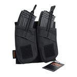 EXCELLENT ELITE SPANKER Tactical Open Top Magazine Double AK Mag Pouch(Black)