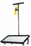 DOSSVICK - Under Vehicle Inspection Mirror Car Checking (12"x24") Tough wheel trolley and Adjustable Handle upto 45 inches + Free Torch (Batteries not included)