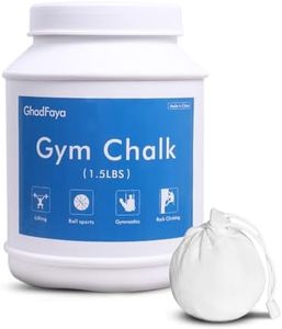GhadFaya Gym Chalk and Reusable Chalk Balls, Loose Chalk, Liquid Chalk, Professional Fitness Chalk, Premium Chalk Powder for Rock Climbing, Weight Lifting, Exercise & More Multi-Purpose Non-Slip Chalk