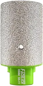 FACHLICH Diamond Finger Bit 1-3/8" Granite Milling Bit 35mm for Enlarging and Shaping or Round Bevel Existing Holes in Porcelain Hard Ceramic Granite and Marble