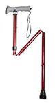 DRIVE DEVILBISS HEALTHCARE Medical Walking Stick with Gel Grip - RED Crackle