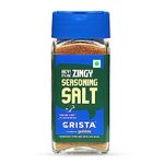 CRISTA Zingy Seasoning Salt for Fruits & Vegetable Salad Dressing | Trans Fat Free | Fresh & Spicy | Vegan | Zero added Colours, Fillers, Additives & Preservatives | 50 gms