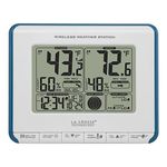 La Crosse Technology 308-1711BL Wireless Weather Station with Heat Index and Dew Point, Teal Blue/White