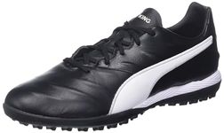 PUMA Men's King Pro 21 Turf Trainer Soccer Shoe, Black/White, 8.5