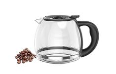 12-CUP Glass Carafe Replacement Compatible With Mr. Coffee 12 Cup coffee maker machine,Black Handle