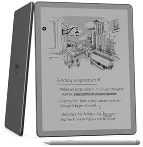 Amazon Kindle Scribe without Front Light 16 GB (newest generation) — 11" paper-like display — Thinner, lighter, faster — Write in the built-in notebook, documents and books