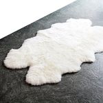 WaySoft Authentic New Zealand Sheepskin Area Rug, Versatile Fluffy Wool Cover in Multiple Sizes, Perfect for Bedrooms, Living Rooms, Chair Covers, or Motorcycle Seats