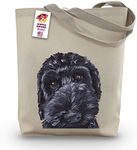 Labradoodle Tote Bag - Black Labradoodle Lover Gift - Labradoodle Golden Doodle Totes -Handmade Totes - Gifts for Mom - Labradoodle Canvas Totes - Grocery Bag - Beach Bag