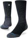 Stance Run Crew St Socks, Black, Small