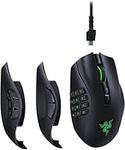 Razer Naga Pro - Modular Wireless Gaming Mouse with Interchangeable Side Panels (19 + 1 Programmable Buttons, Optical Mouse Switch, 20K DPI Focus+ Optical Sensor, 3 Swappable Side Plates) Black