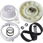 [New] Canamax Premium W10721967 Washer Pulley Clutch Kit & W10006384 Washer Drive Belt - Compatible with Whirlpool Kenmore Washers - Replaces AP5951296, W10006356, W10315818, PS10057144