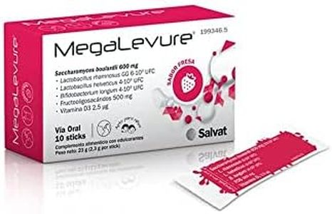 Megalevure Caja con 10 Sticks Polvo Sabor Fresa