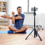 SKYVIK SIGNIPOD 2 in 1 62" Selfie Stick Tripod Stand with Blutooth Remote for Selfie/Video Recording/Photo/Live Stream/Vlog/YouTube for Smartphone, iPhone, Go-Pro, Action Camera, Mics and Lights