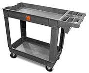 WEN 73009 500-Pound Capacity 40 by 17-Inch Two-Shelf Service Utility Cart