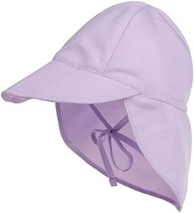 Malaxlx Baby Sun Hat Infant Toddler Purple Sun Protection Hat Summer Outdoor Beach Hats Adjustable Flap Cap for 3-18 Months Boys Girls