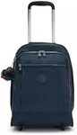 Kipling Women's Gaze Large Rolling, Durable, Wheeled Backpack with Adjustable Shoulder Straps, Nylon Book Bag, True Blue Tonal, 8.25" L x 17.25" H x 12.25" D
