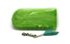 ecomb Eco FCS/Future Fin Key, Surfboard Wax Comb Bundle Made from 100% Marine Waste Plastic in Devon, Xmas Gift